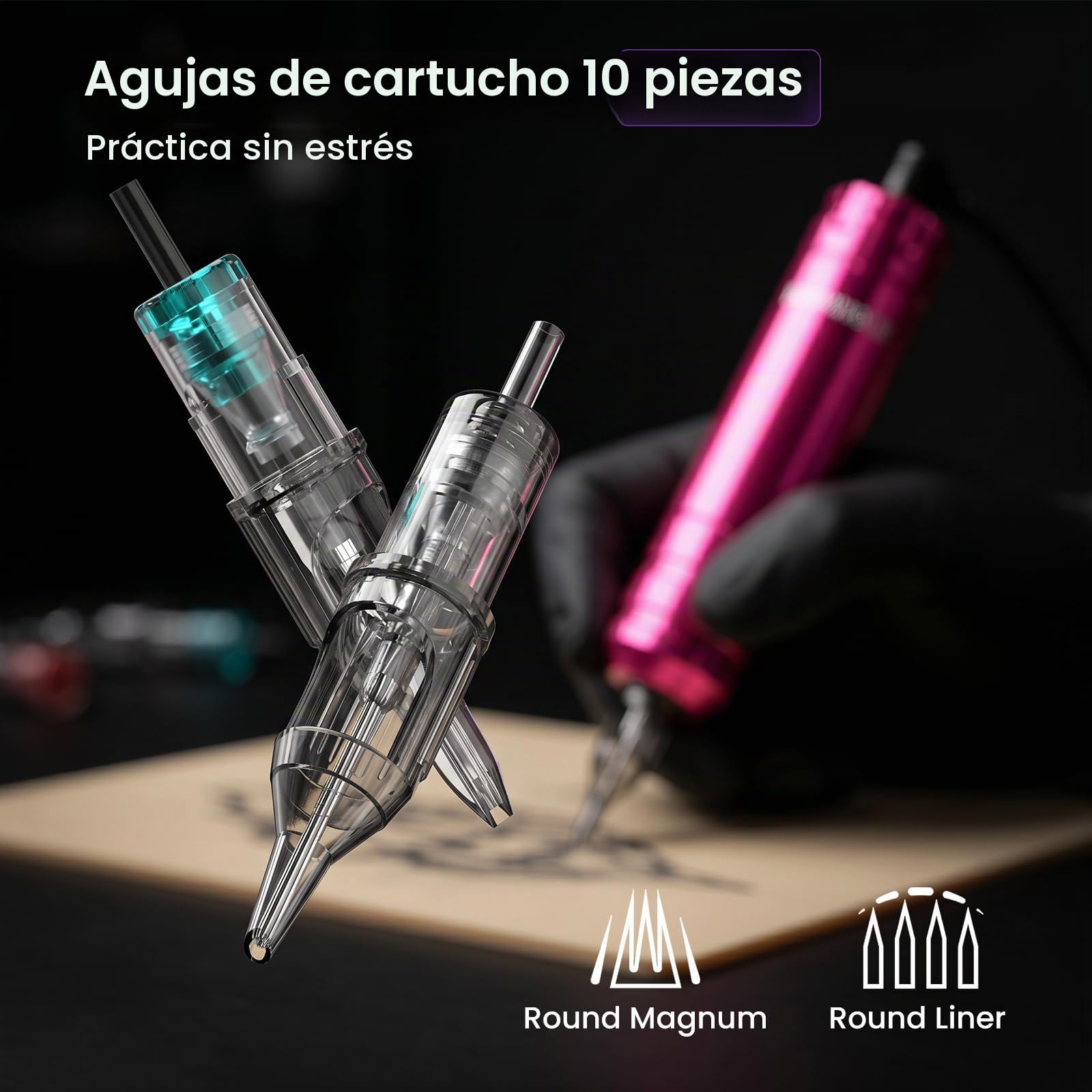 Amazon.com: Wormhole Tattoo Kit para principiantes Kit completo de